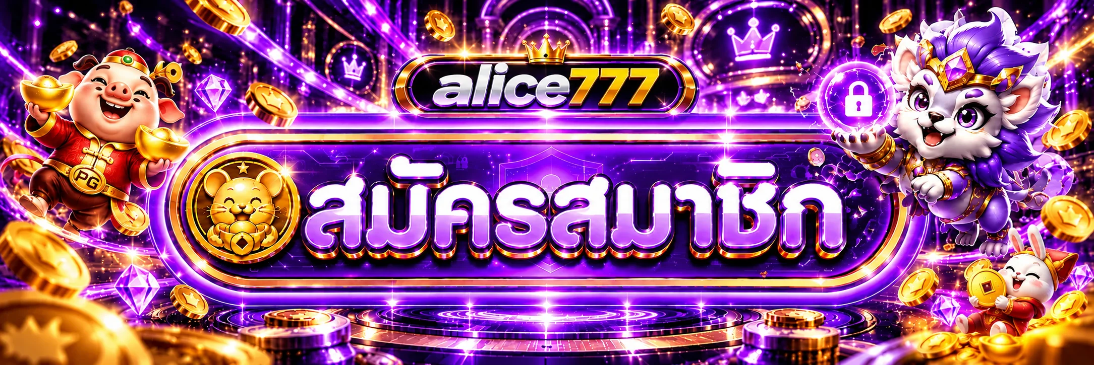 แบนเนอร์ alice777 สมัครสมาชิก ทางเข้าสำหรับผู้ใช้ใหม่